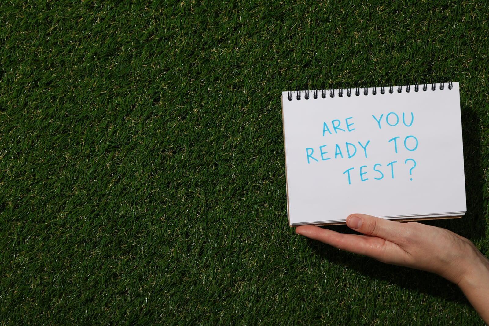 Fooball field testing